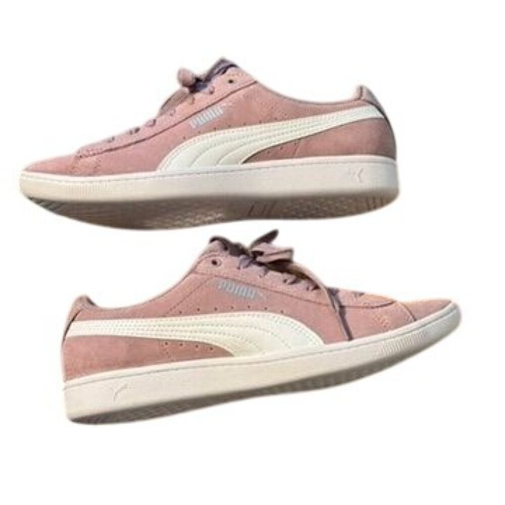 Puma Womens Suede Classic Sneakers Dusty Lavender With White Stripe - Picture 5 of 9